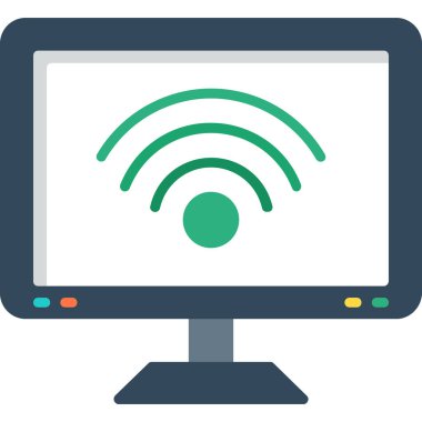 internet wifi vektör simgesi