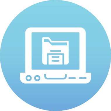 Bilgisayar. Web simgesi basit illüstrasyon