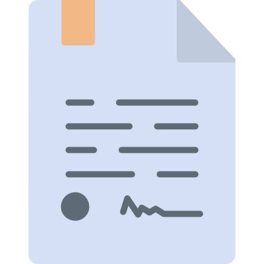 doküman dosya kağıt simgesi doldurulmuş özet biçimi