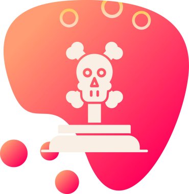 Bir Cadılar Bayramı simgesinin vektör illüstrasyonu