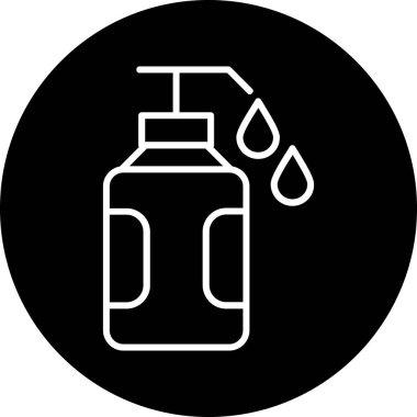 su şişesi simgesi, vektör illüstrasyonu