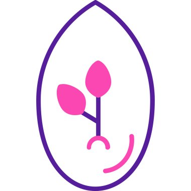 çiçek simgesi, vektör illüstrasyonu