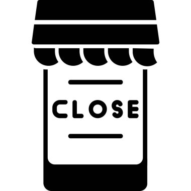 Dükkan. Web simgesi basit tasarım