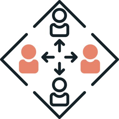 seo modern simgesinin vektör illüstrasyonu