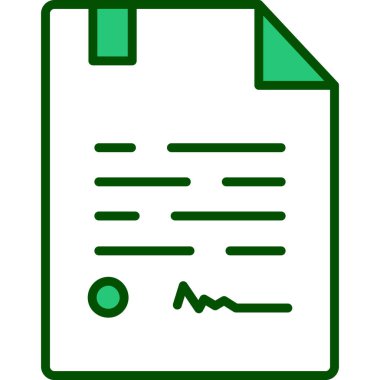 Belge. Web simgesi basit illüstrasyon