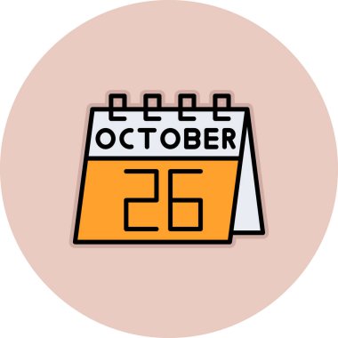 Takvim simgesi, vektör çizimi