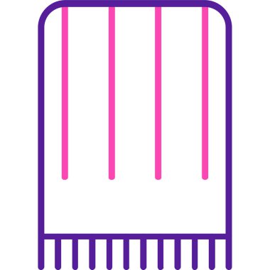 Bir tarağın vektör illüstrasyonu