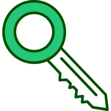 Anahtar. Web simgesi basit illüstrasyon