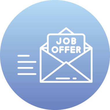 iş teklifi ikonu. vektör illüstrasyonu