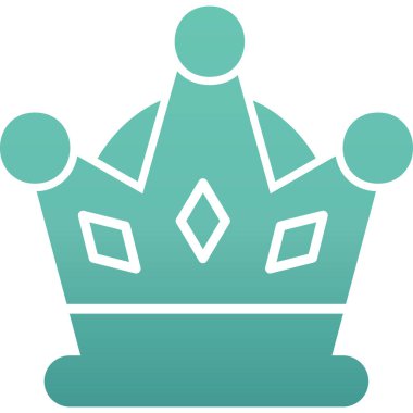 Taç. Web simgesi basit tasarım