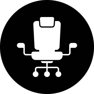 Sandalye. Web simgesi basit illüstrasyon