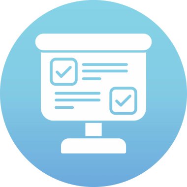 Kontrol listesi simgesi vektör illüstrasyonu