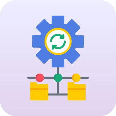 Modern bir simgenin vektör illüstrasyonu