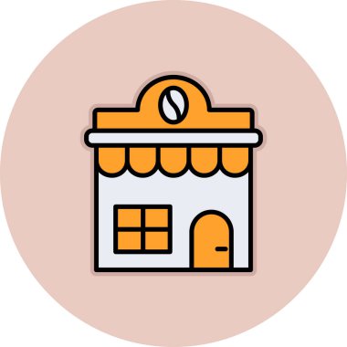 dükkan vektör simgesi modern basit vektör illüstrasyonu