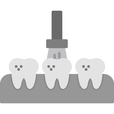diş bakımı izole vektör simgesi