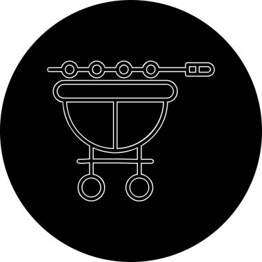 Bir b eksikliği simgesinin vektör çizimi