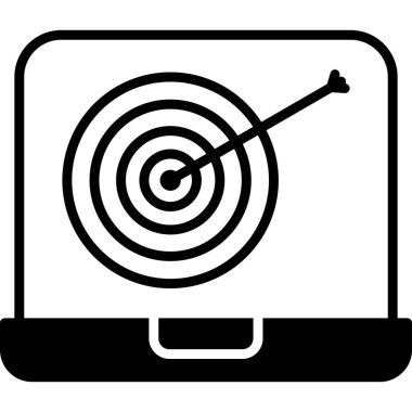 Hedef. Web simgesi basit tasarım