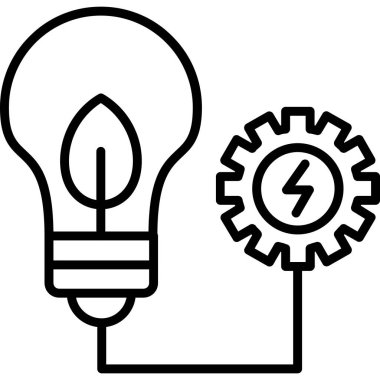 Fikir simgesi vektör illüstrasyonu