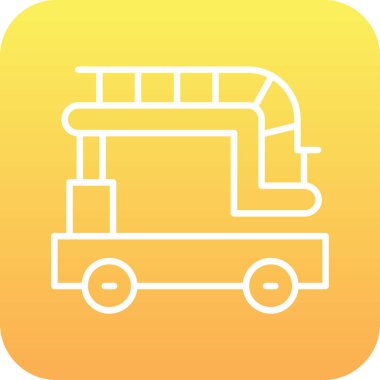 Benzersiz bus vektör simgesi