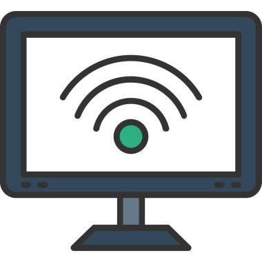 wifi simgesi vektör illüstrasyonu