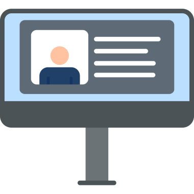 İş adamı. Basit illüstrasyon