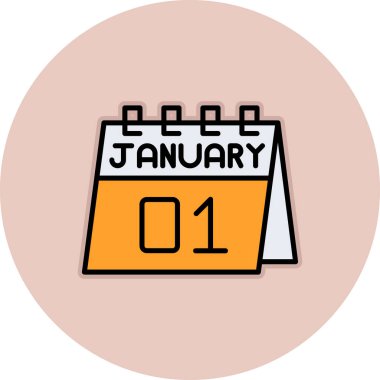 Takvim simgesi vektör illüstrasyonu