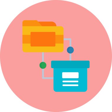 Dosya. Web basit illüstrasyon tasarımı