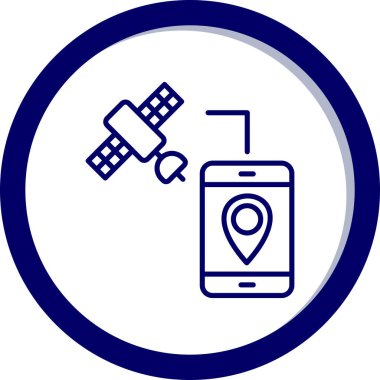 konum simgesi, vektör illüstrasyonu basit tasarım