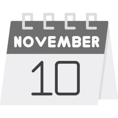 Takvim simgesi tasarımı, vektör illüstrasyonu