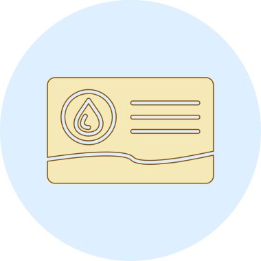 Bir damla kanın vektör çizimi