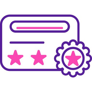 Müşteri değerlendirme simgesi, vektör illüstrasyonu