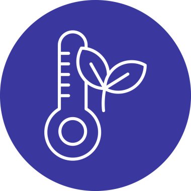 termometre simgesi vektör illüstrasyonu