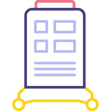 Pano. Web simgesi basit illüstrasyon