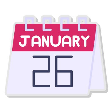 25 Ocak takvim simgesi