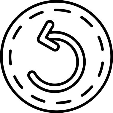 İzole edilmiş tek bir madeni para simgesinin vektör çizimi