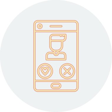 akıllı telefon simgesi vektör illüstrasyonu