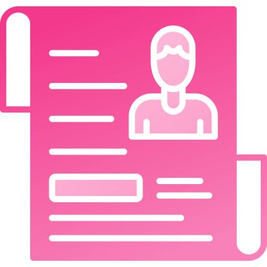 Kimlik kartı. Web simgesi basit illüstrasyon