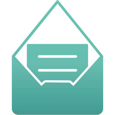 e-posta simgesi ana hat biçiminde