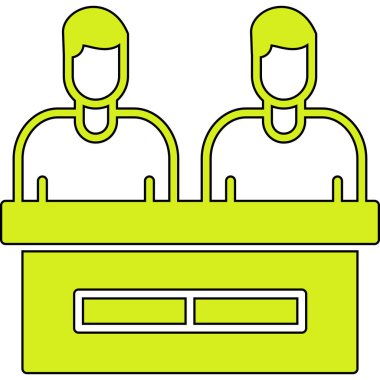 Müşteri servisi. Web simgesi basit tasarım