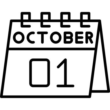 Takvim simgesinin vektör illüstrasyonu