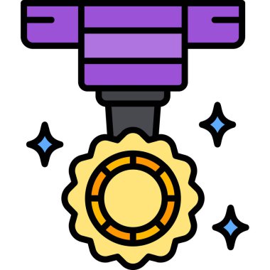 Meşale simgesi, vektör çizimi