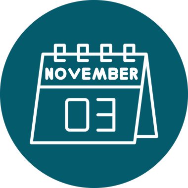 Takvim simgesinin vektör illüstrasyonu