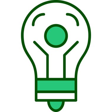 Ampul. Web simgesi basit illüstrasyon