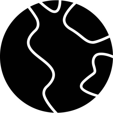 toprak küre haritası simgesi