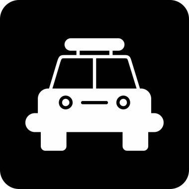 Araba simgesi, basit vektör çizim