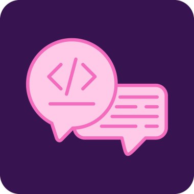 Konuş. Web simgesi basit illüstrasyon