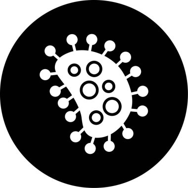 Bakteri. Web simgesi basit tasarım