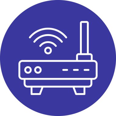 Yönlendirici. Web simgesi basit illüstrasyon