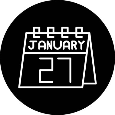 Takvim simgesi vektör illüstrasyonu