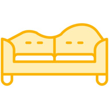 kanepe ikonu vektör illüstrasyonu